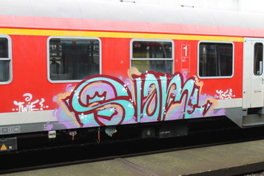 Graffiti Train in Hannover - Photo by sdabfoe - slam, tcs