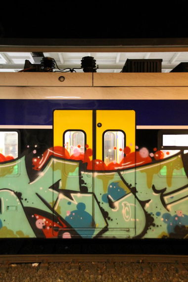 Graffiti Train in Verden - Photo by sdabfoe - skoe, jbcb (2013)