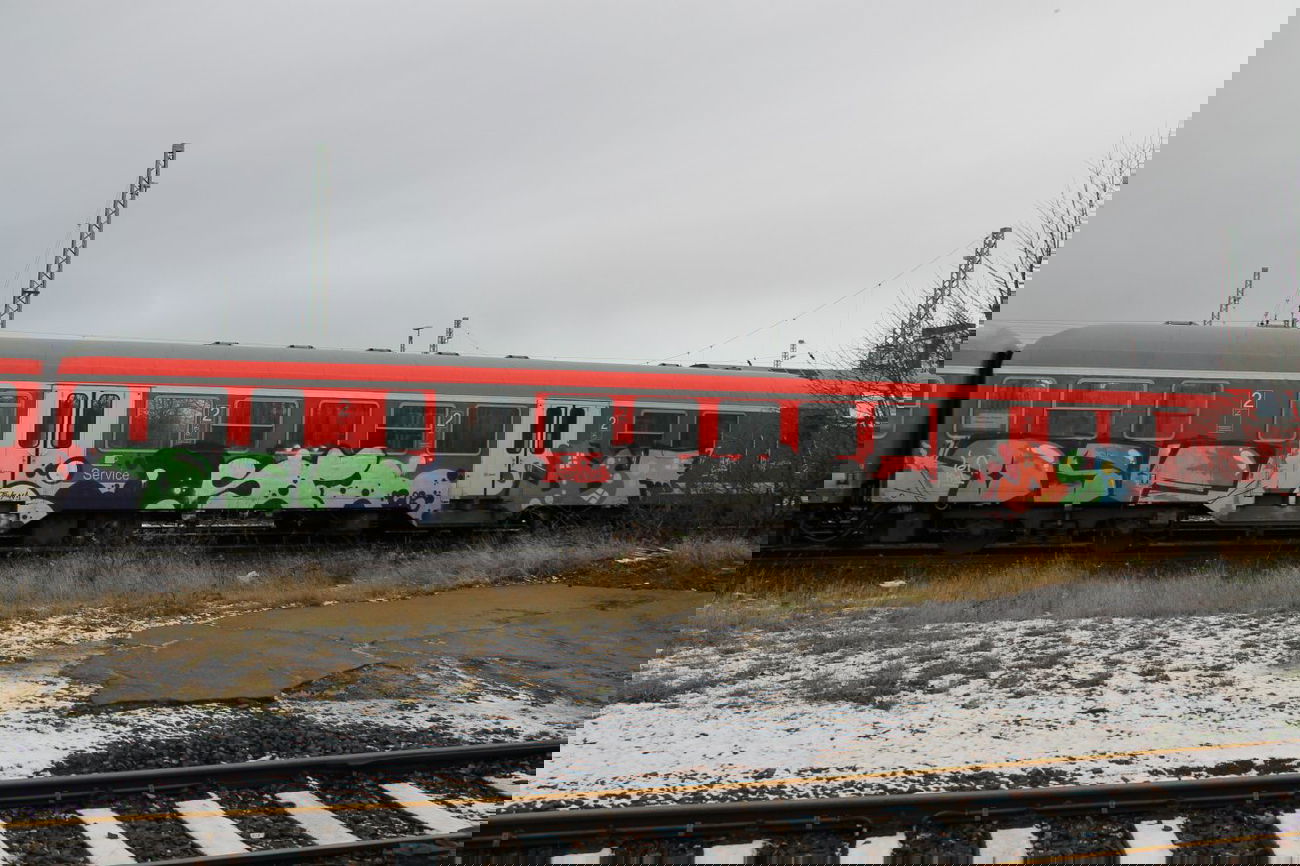 Graffiti Train in Kiel - Photo by sdabfoe - dsf (2013)