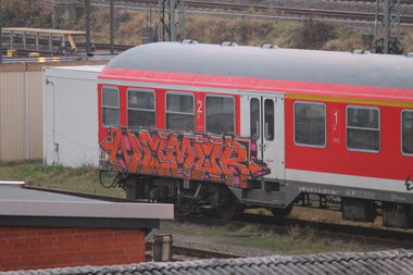 Graffiti Train in Kiel - Photo by sdabfoe - nomor, 180 (2013)