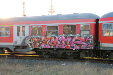 Graffiti Train in Kiel - Photo by sdabfoe - nomor, 180 (2013)