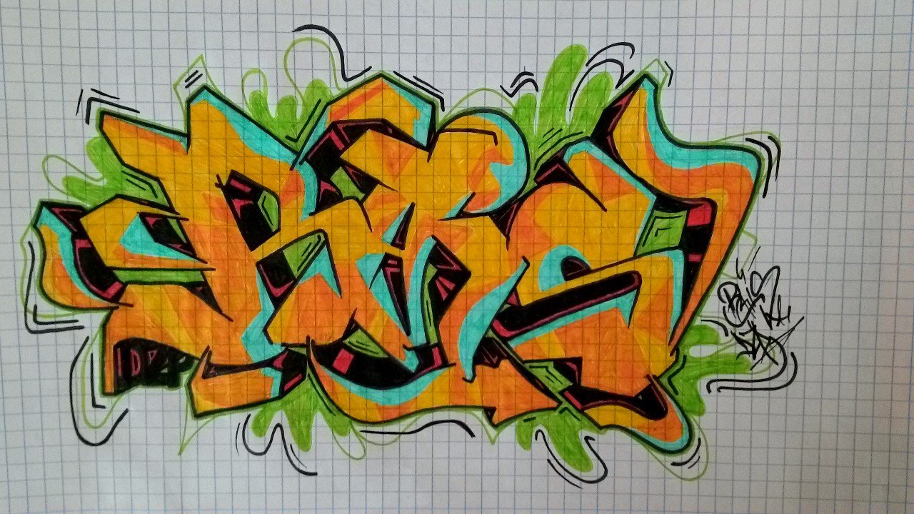 Graffiti Sketch - Photo by searone - rais, dzp, sketch (2014)