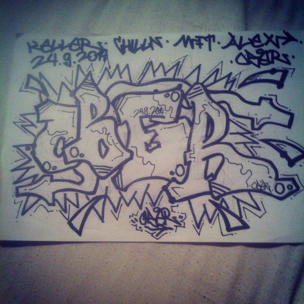 Graffiti Sketch - Photo by sebomb