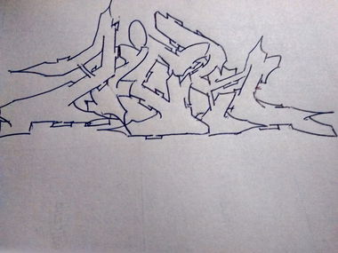 Graffiti Sketch - Photo by seik - seik, seik77, 77
