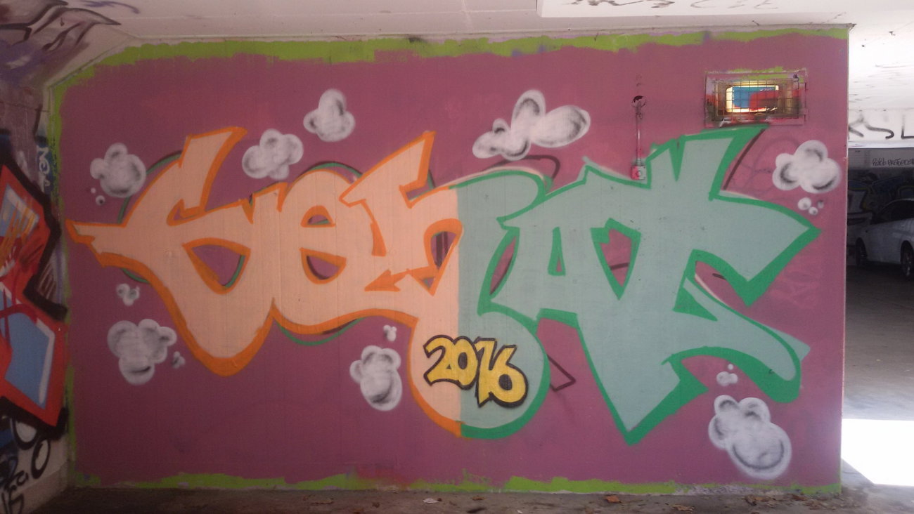 Graffiti Wall in Emmendingen - Photo by senat (2016)