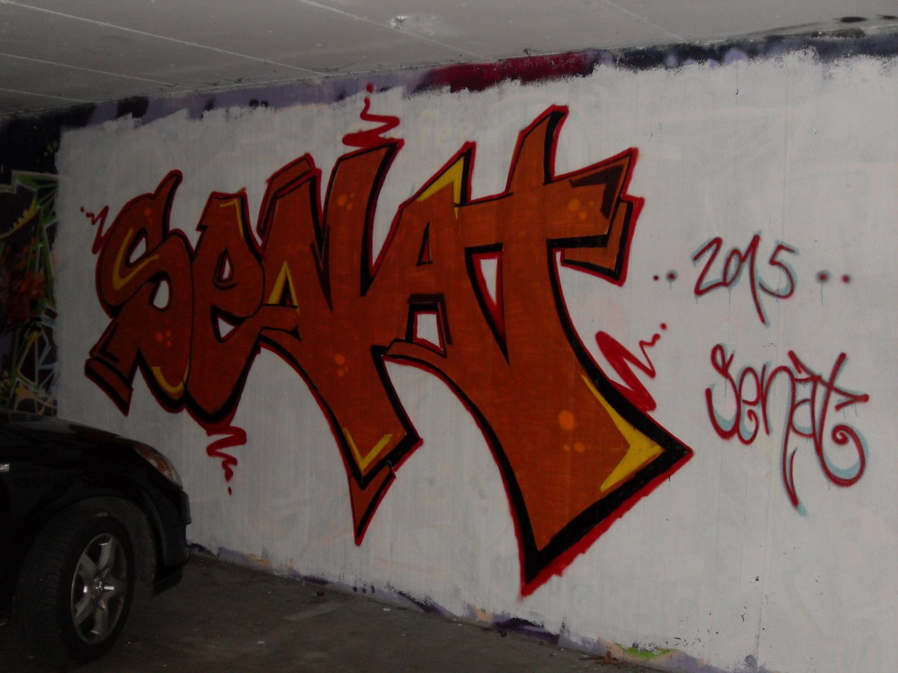 Graffiti Wall in Emmendingen - Photo by senat (2015)
