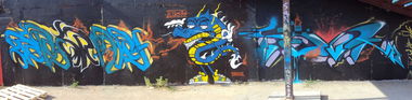 Graffiti Wall - Photo by senkizh - MBS, crew (2013)