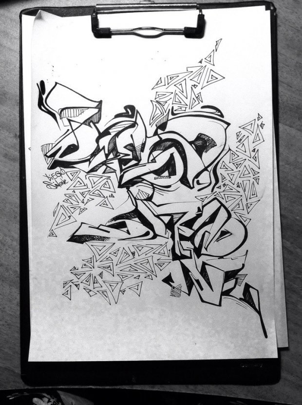 Graffiti Sketch - Photo by senkizh - senk (2013)
