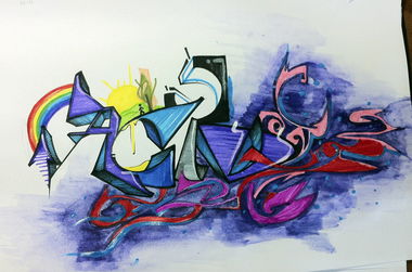 Graffiti Sketch - Photo by senkizh - acid (2014)