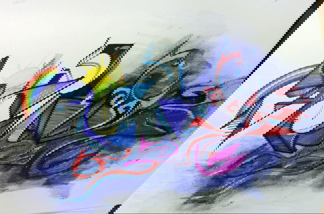 Graffiti Sketch - Photo by senkizh - acid (2014)