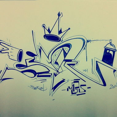 Graffiti Sketch - Photo by senkizh - graffiti (2014)