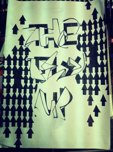Graffiti Sketch - Photo by senkizh - the, fly, up (2014)