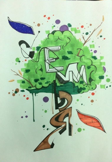 Graffiti Sketch - Photo by senkizh - family (2014)