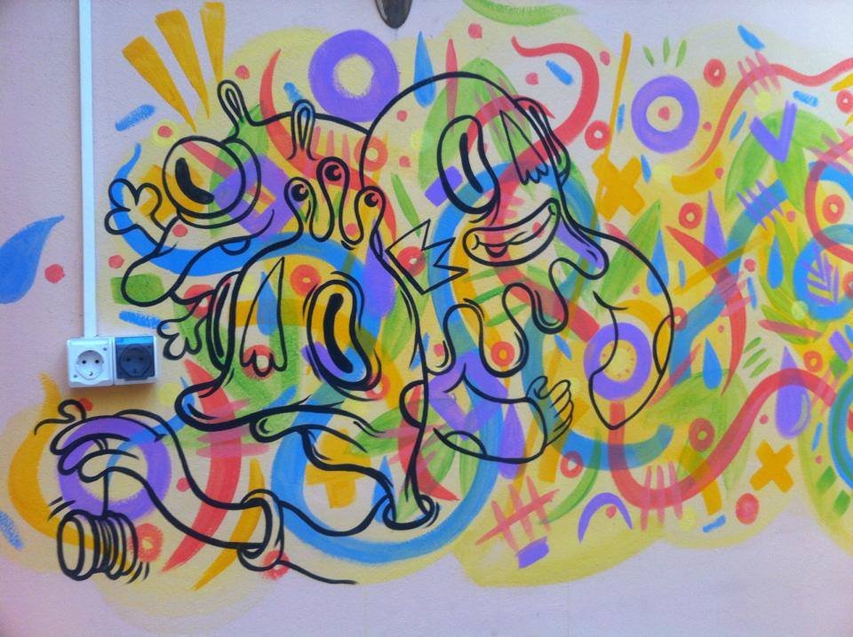 Graffiti Wall in Bucharest - Photo by serebe - epic, bar, bucharest (2014)