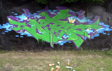 Graffiti Wall in Bremen - Photo by serio - green (2015)