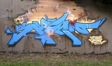 Graffiti Wall in Bremen - Photo by serio - RefugeesWelcome, Serio, Bremen (2015)