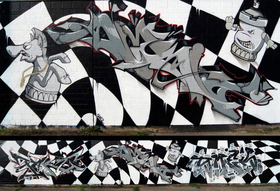 Graffiti Wall in Bremen - Photo by serio - Serio, Fakt, Smek (2012)
