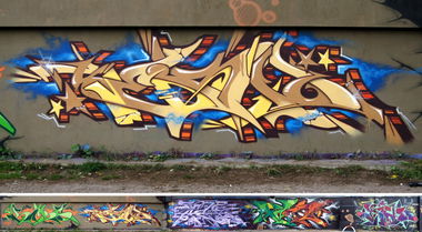 Graffiti Wall in Bremen - Photo by serio - kabs, serio, hek (2011)