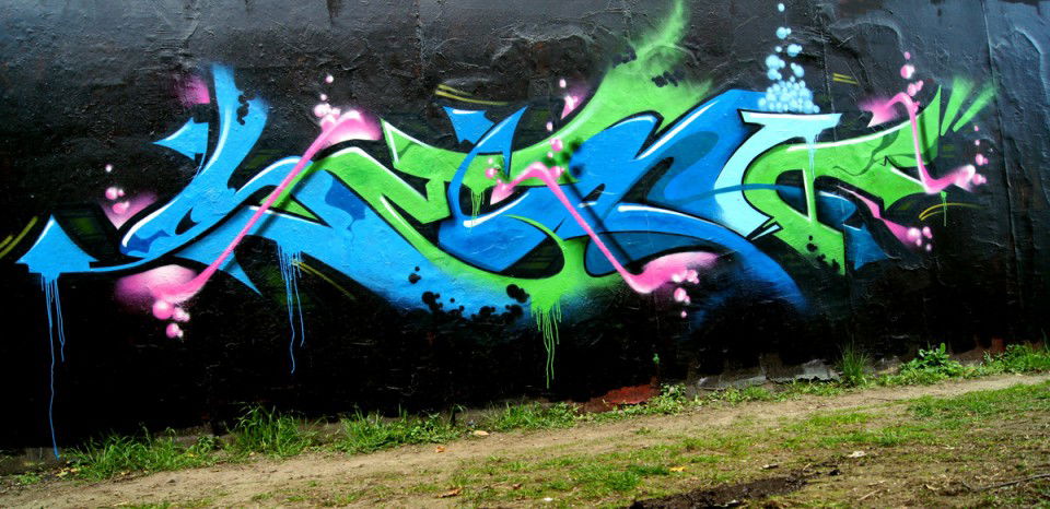 Graffiti Wall in Bremen - Photo by serio (2012)