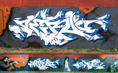 Graffiti Wall in Bremen - Photo by serio - GTA, FAKT47, SERIO (2011)