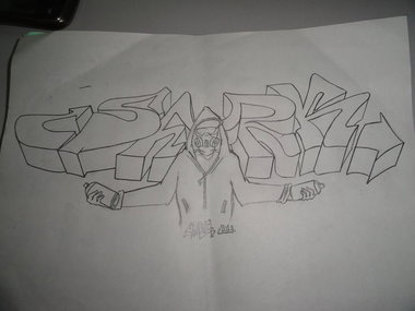 Graffiti Sketch - Photo by sharkograff - SHARK