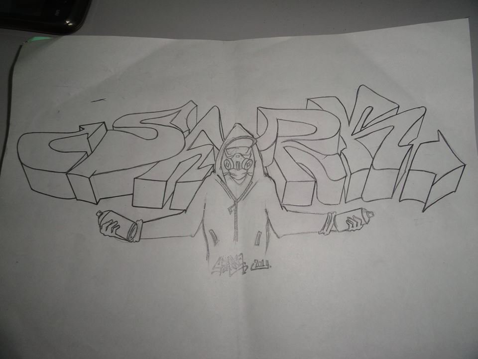 Graffiti Sketch - Photo by sharkograff - SHARK
