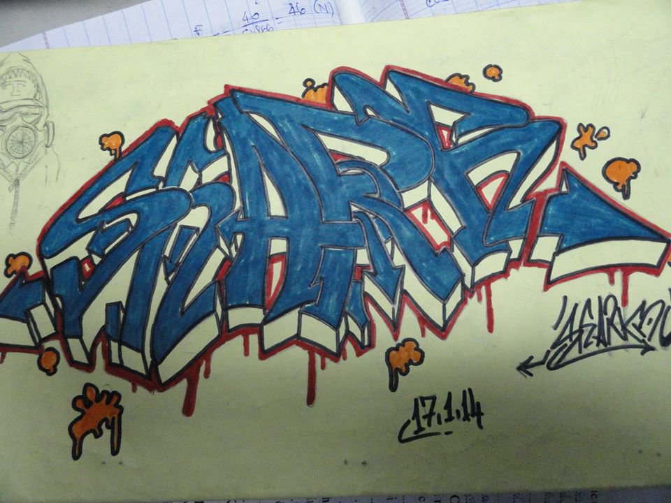 Graffiti Sketch - Photo by sharkograff - SHARK