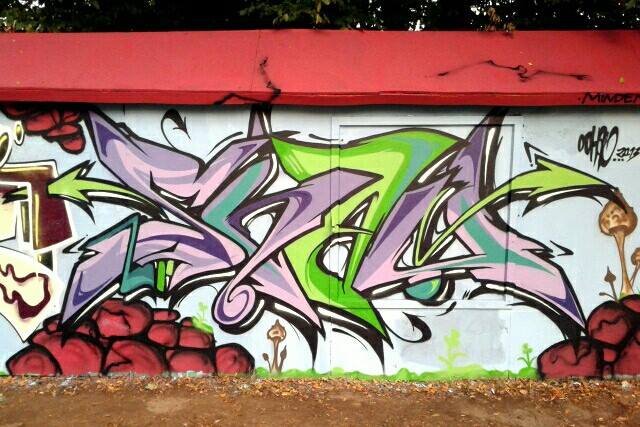 Graffiti Wall in Minden - Photo by shauone - SHau, One