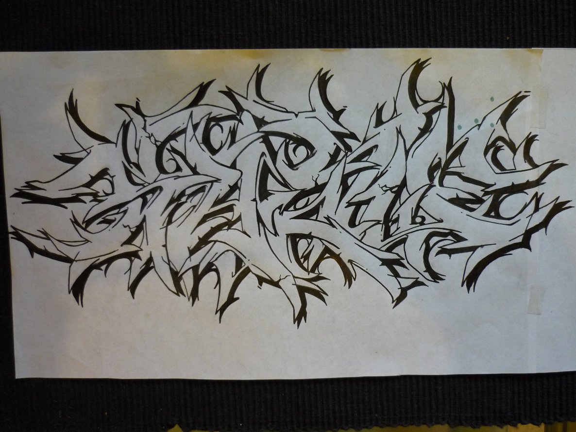 Graffiti Sketch - Photo by shauone - shau, one