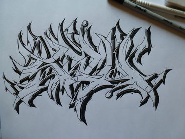 Graffiti Sketch - Photo by shauone - SAU, by, SHAU