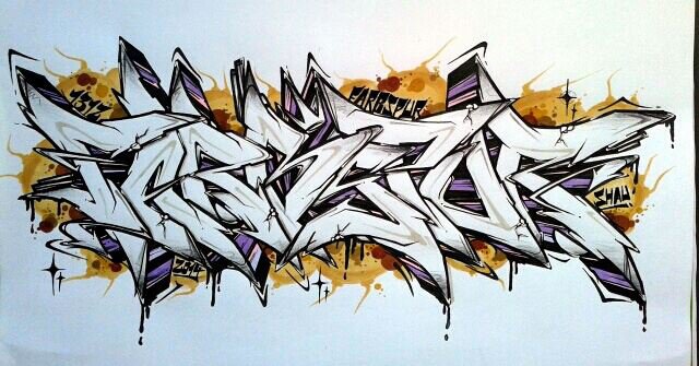 Graffiti Sketch - Photo by shauone - Shau, Farbspur