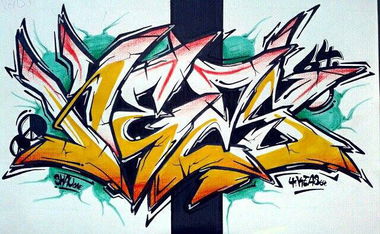 Graffiti Sketch - Photo by shauone - Keas, Shau