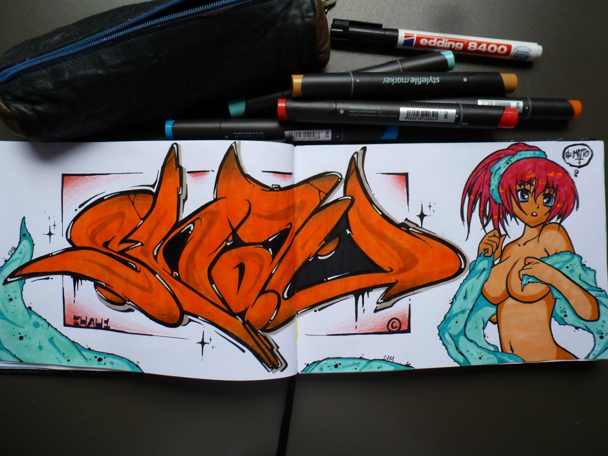 Graffiti Sketch - Photo by shauone - SHAU