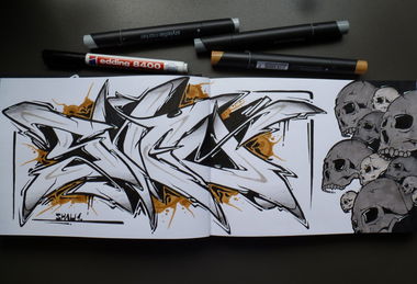 Graffiti Sketch - Photo by shauone - Shau, One (2014)