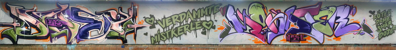 Graffiti Wall in Delitzsch - Photo by sheik - shei, Monster, vm (2012)