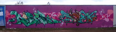 Graffiti Wall in Dessau-Roßlau - Photo by sheik - mobar, shei