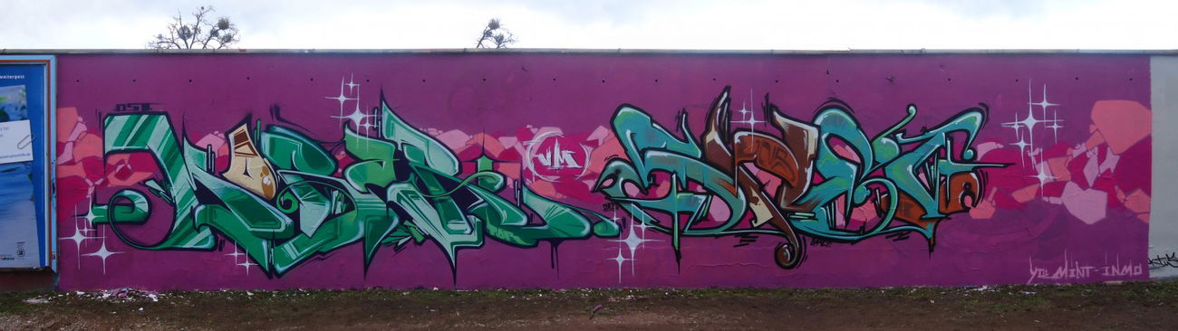 Graffiti Wall in Dessau-Roßlau - Photo by sheik - mobar, shei