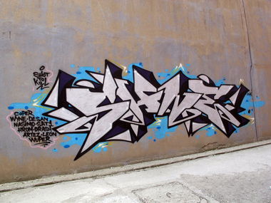 Graffiti Wall in Tav?anl? - Photo by shione - letters, chrome, style (2014)
