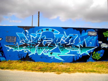 Graffiti Wall in La Rochelle - Photo by shire_85 (2013)