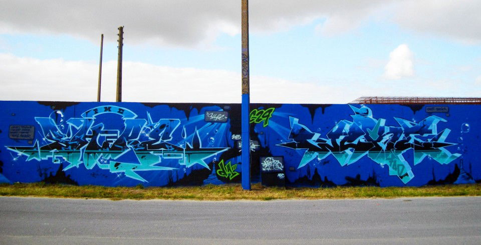Graffiti Wall in La Rochelle - Photo by shire_85 (2013)