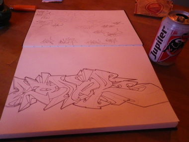 Graffiti Sketch - Photo by shiver - coNer (2012)