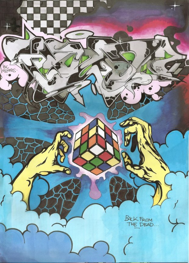 Graffiti Sketch in Berlin - Photo by shixe - shixe, cold7, isc (2015)