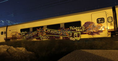 Graffiti Train in Spain - Photo by shlomo - conceptual, Vandalism, shlomo
