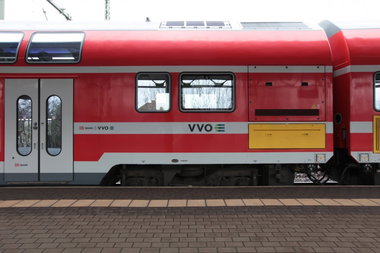 Graffiti Train in dresden - Photo by shlomo - conceptual, vandalism