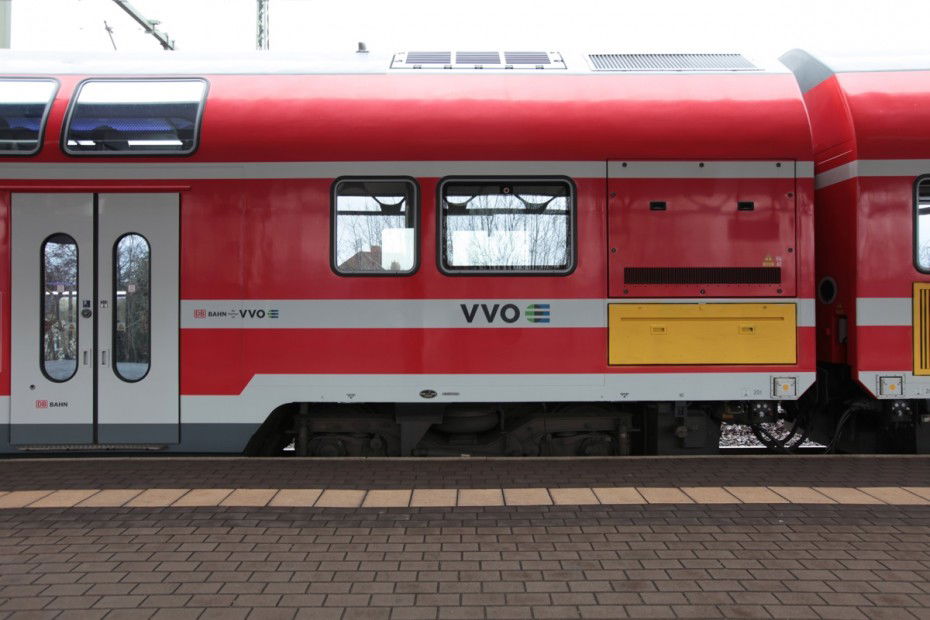 Graffiti Train in dresden - Photo by shlomo - conceptual, vandalism