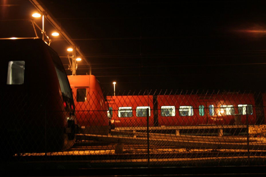 Graffiti Train in Copenhagen - Photo by shlomo - interrail (2008)