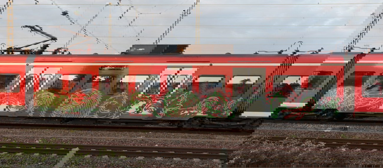 Graffiti Train in Niederdorla - Photo by shlomo - the, masked, youth (2013)