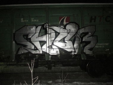 Graffiti Train - Photo by shuruper - Shur