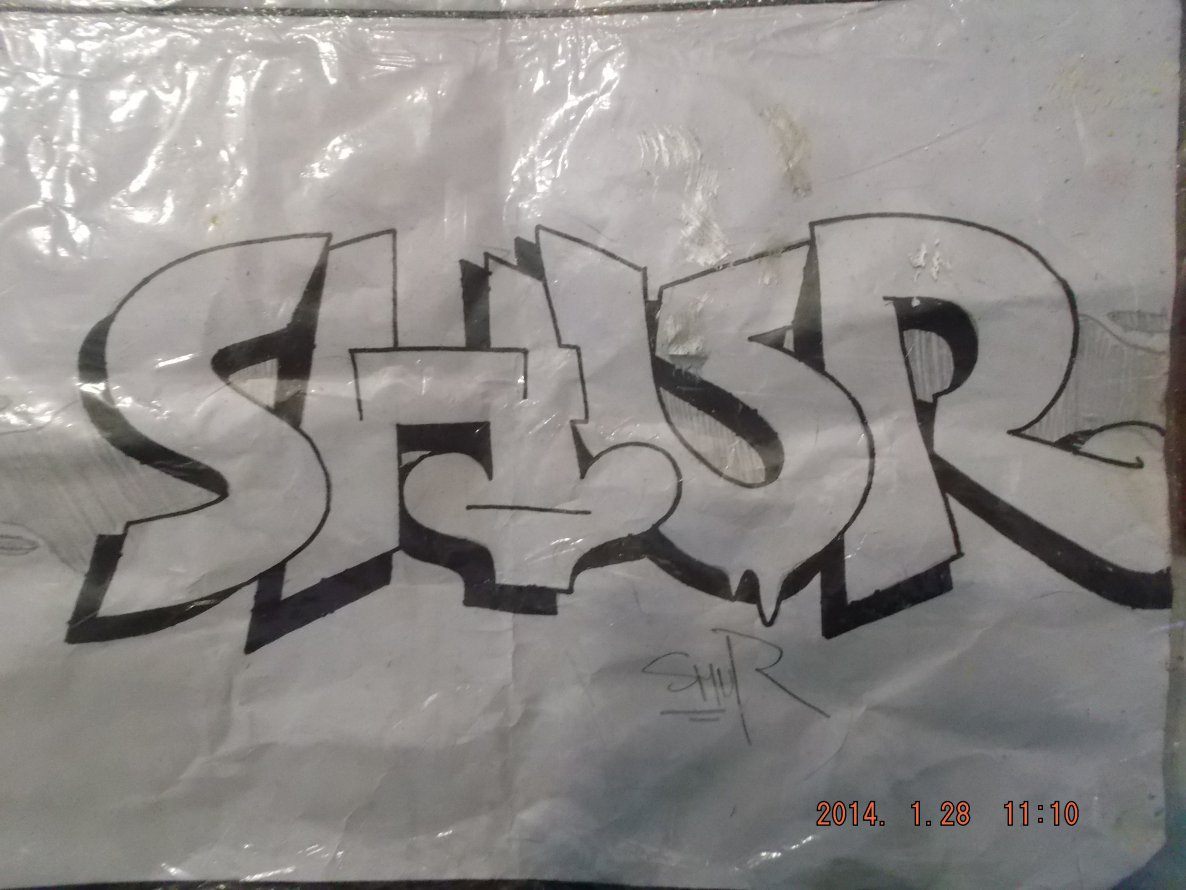 Graffiti Sketch - Photo by shuruper