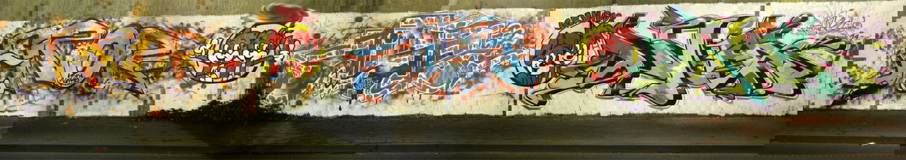 Graffiti Wall - Photo by siebnfuffzich - Jisoe57, Azor, Dinar (2014)